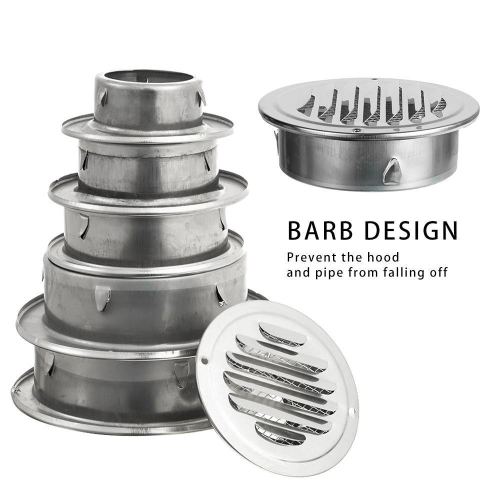 ITRUMPET Lỗ thông hơi treo tường bên ngoài Kích thước khác nhau Vỏ lỗ thông hơi bằng thép không gỉ tròn