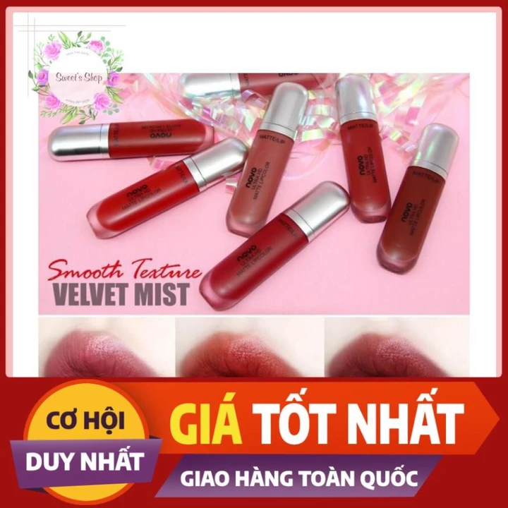 Son Kem Lì💖FREESHIP💖Son Kem Lì Novo Big Ultra HD Matte Lip Hàng Nội Địa Trung 💄