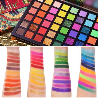 UCANBE Hương Vị Kỳ Lạ Bảng Phấn Mắt 48 Màu Bấm Lấp Lánh Shimmer Matte Green Eye Shadow Neon Kim Loại Trang Điểm Mỹ Phẩm