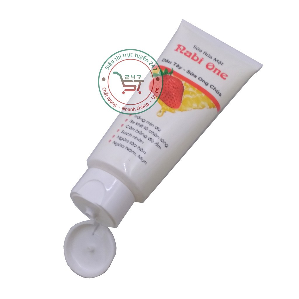 Sữa rửa mặt Nabi One Dâu Tây Sữa Ong Chúa 95ml (Trắng) giá rẻ