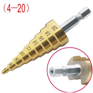 Bộ Mũi Khoan Lỗ Bằng Thép Titan Hình Nón Lớn Tiện Lợi