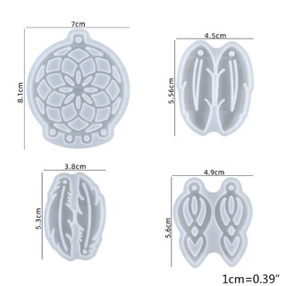 Set 4 khuôn làm móc khóa hình dream catcher diy (có bán lẻ)