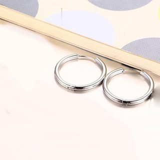 Bông tai Unisex tròn xỏ lỗ G Dragon LINDO Titan không đen, không gỉ (1 CHIẾC)