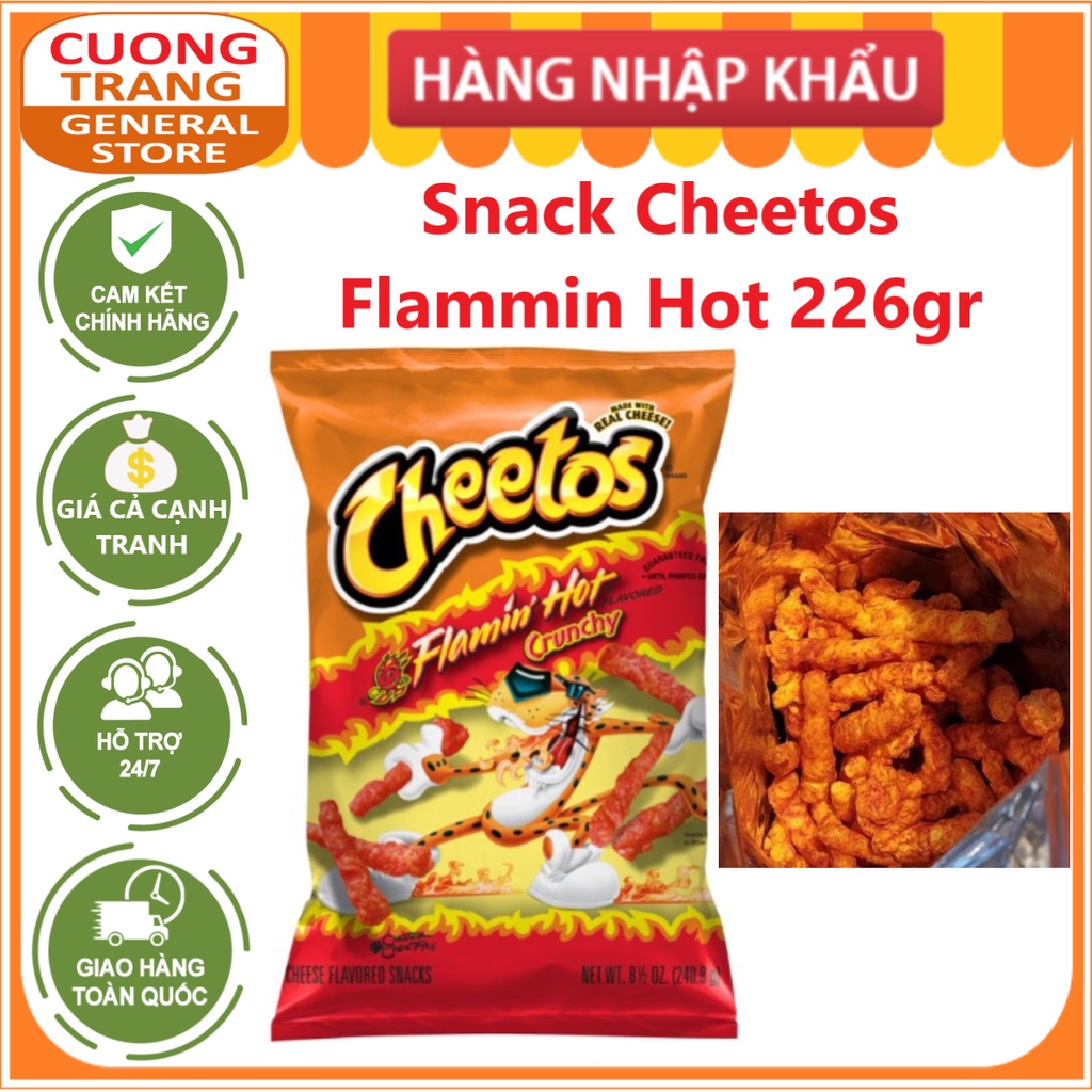 Bánh Snack Cheetos Flamin Hot Crunchy 226.8g | Shopee Việt Nam