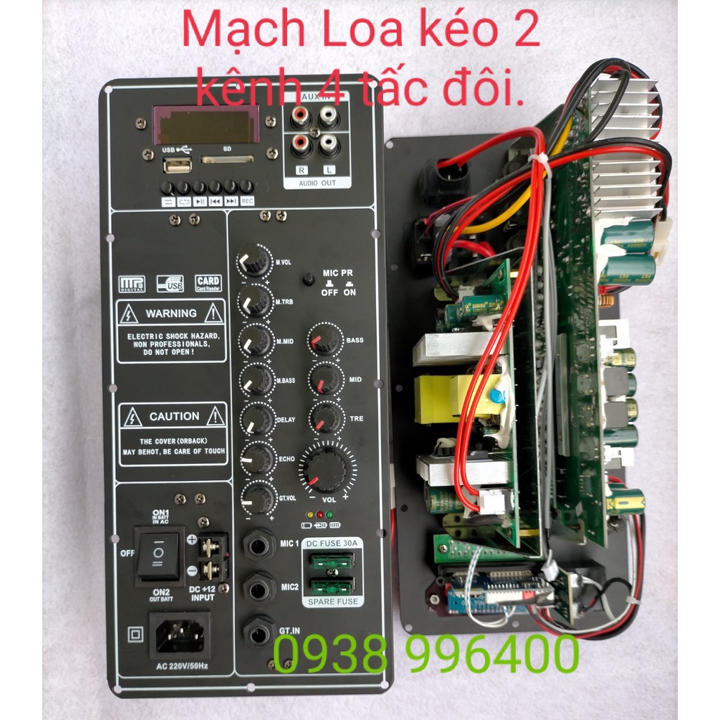 MẠCH CÔNG SUẤT LOA KÉO 14,5cm x 31,5cm - 2 KÊNH 600w | Shopee Việt Nam