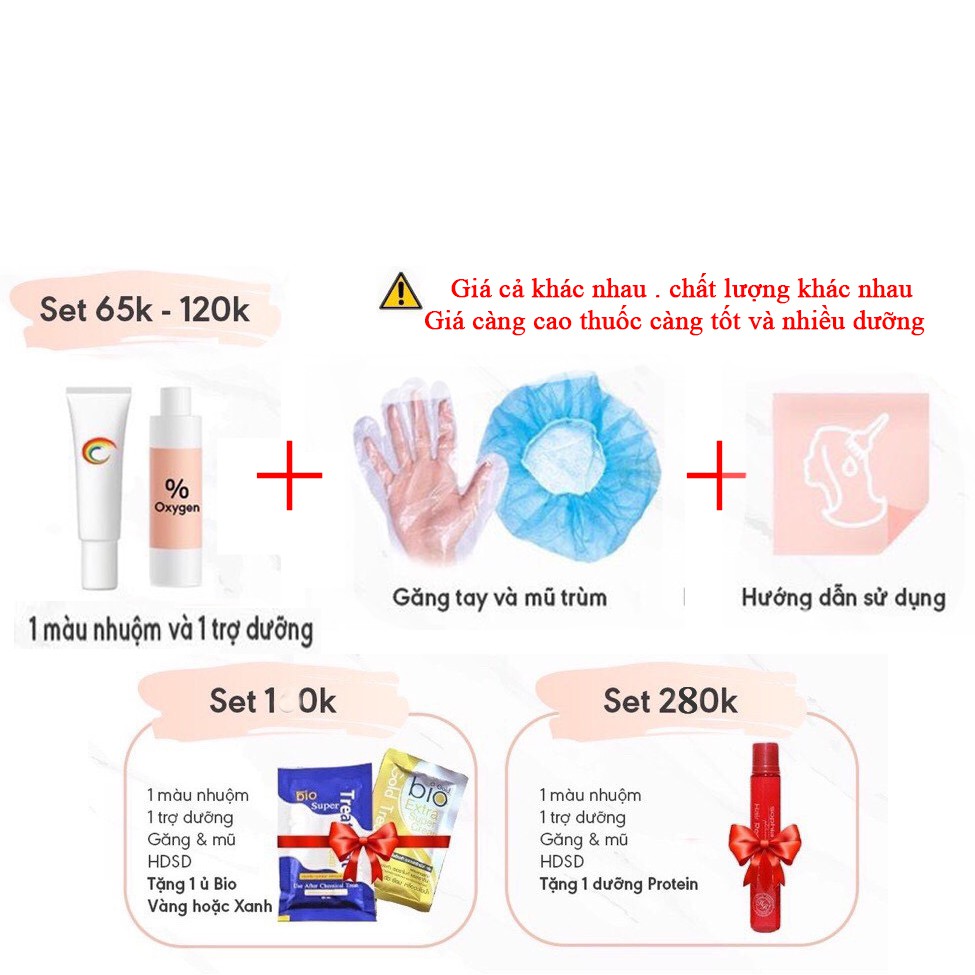 Thuốc nhuộm tóc màu Rêu Trầm Ánh Khói 100ml kem nhuộm lên chuẩn tone