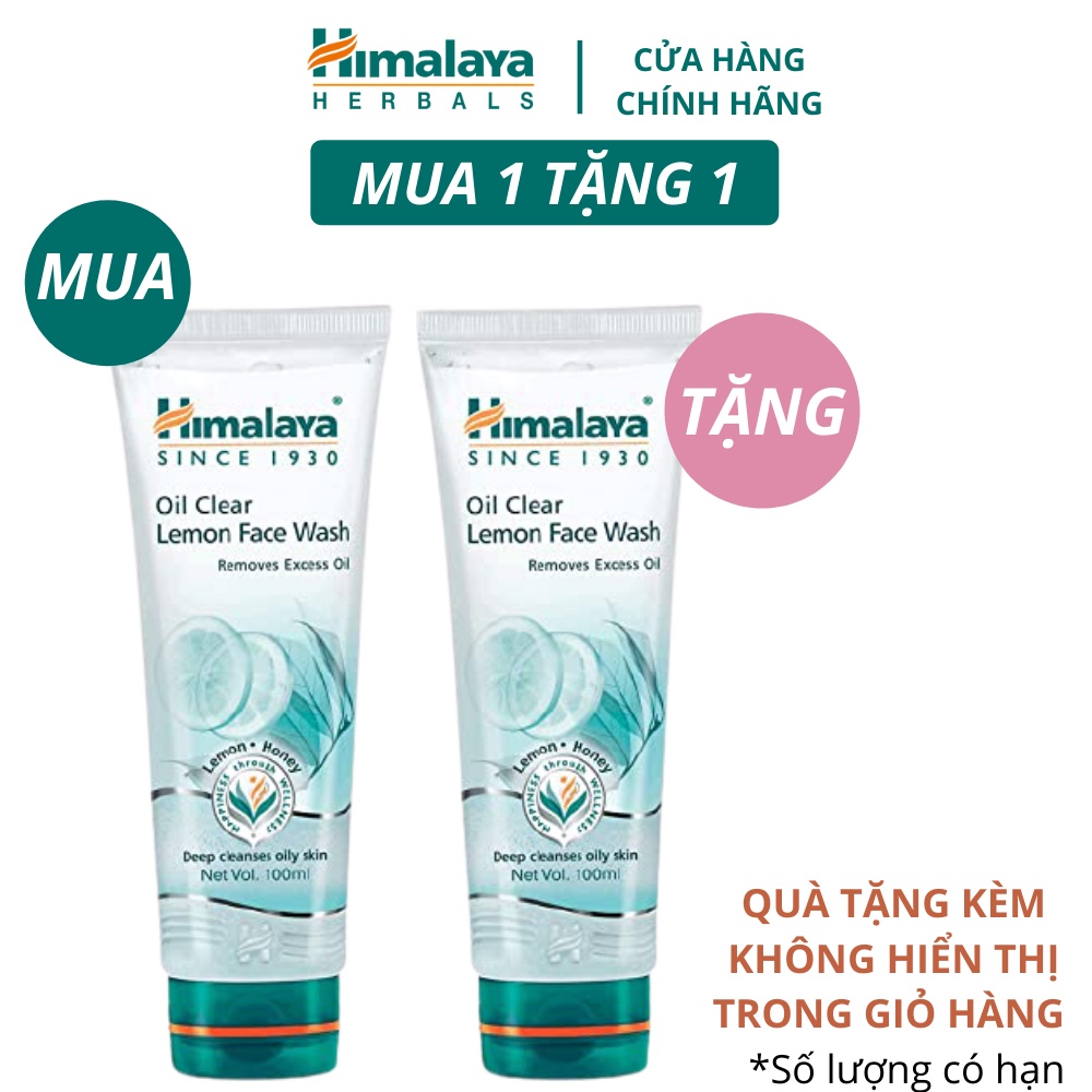 Ảnh Sữa rửa mặt chanh se khít lỗ chân lông Himalaya Oil Control Lemon Face Wash 100ml 1