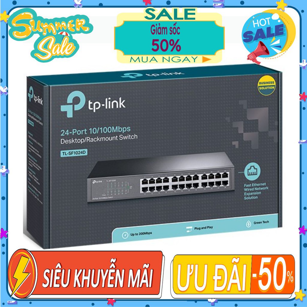 Switch TP-Link TL SF1024D 24-port 10/100Mbps CHÍNH HÃNG | Shopee Việt Nam