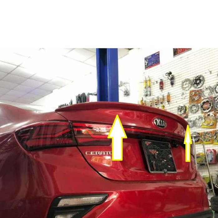 Đuôi gió liền cốp xe Kia Cerato 2019 - 2022, K3 2021 - 2025 cao cấp Hàng mộc chưa sơn