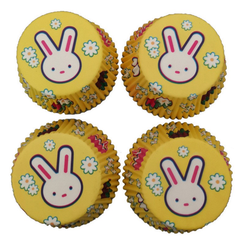 Bộ 100 cốc giấy làm bánh cupcake cao cấp tiện lợi