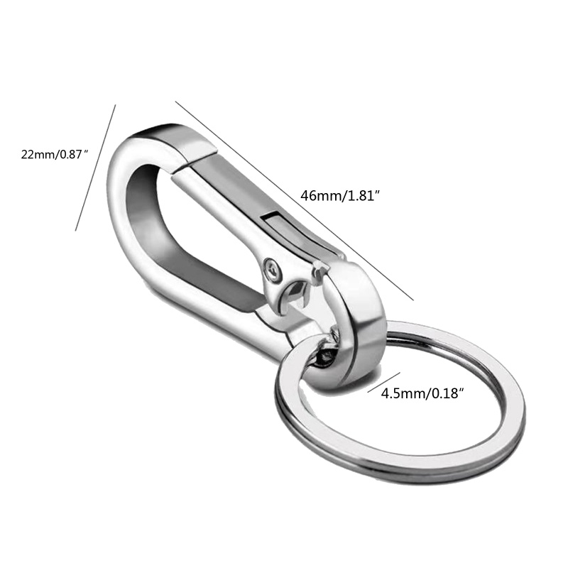 Outdoor Camping Rock Climbing Keychain Quick Release Ring Single Ring
