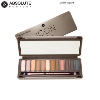 Phấn mắt Absolute Newyork Icon Palette AIEP01 Exposed 100gam – 12 màu
