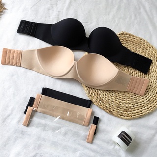 Áo ngực nữ đúc su không dây mặc cúp ngực Áo lót nữ quây ngang không gọng nâng ngực tạo khe sexy A218
