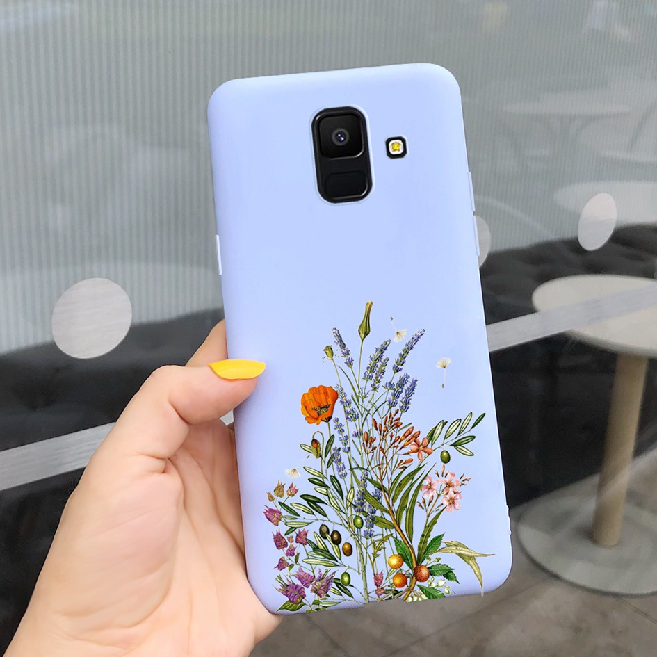 Ốp điện thoại TPU mềm hình hoa cho SAMSUNG GALAXY A6 2018 A600 - Main Image