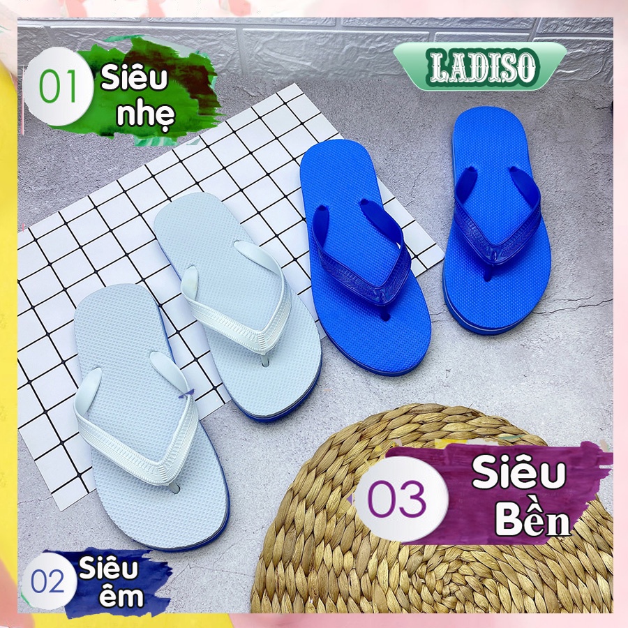 ( PHOM NHỎ TĂNG 1 SIZE) Dép xốp dép lào xốp khách sạn thông dụng nhiều màu siêu nhẹ LADISO cho cả nam và nữ TT285 - ảnh 2