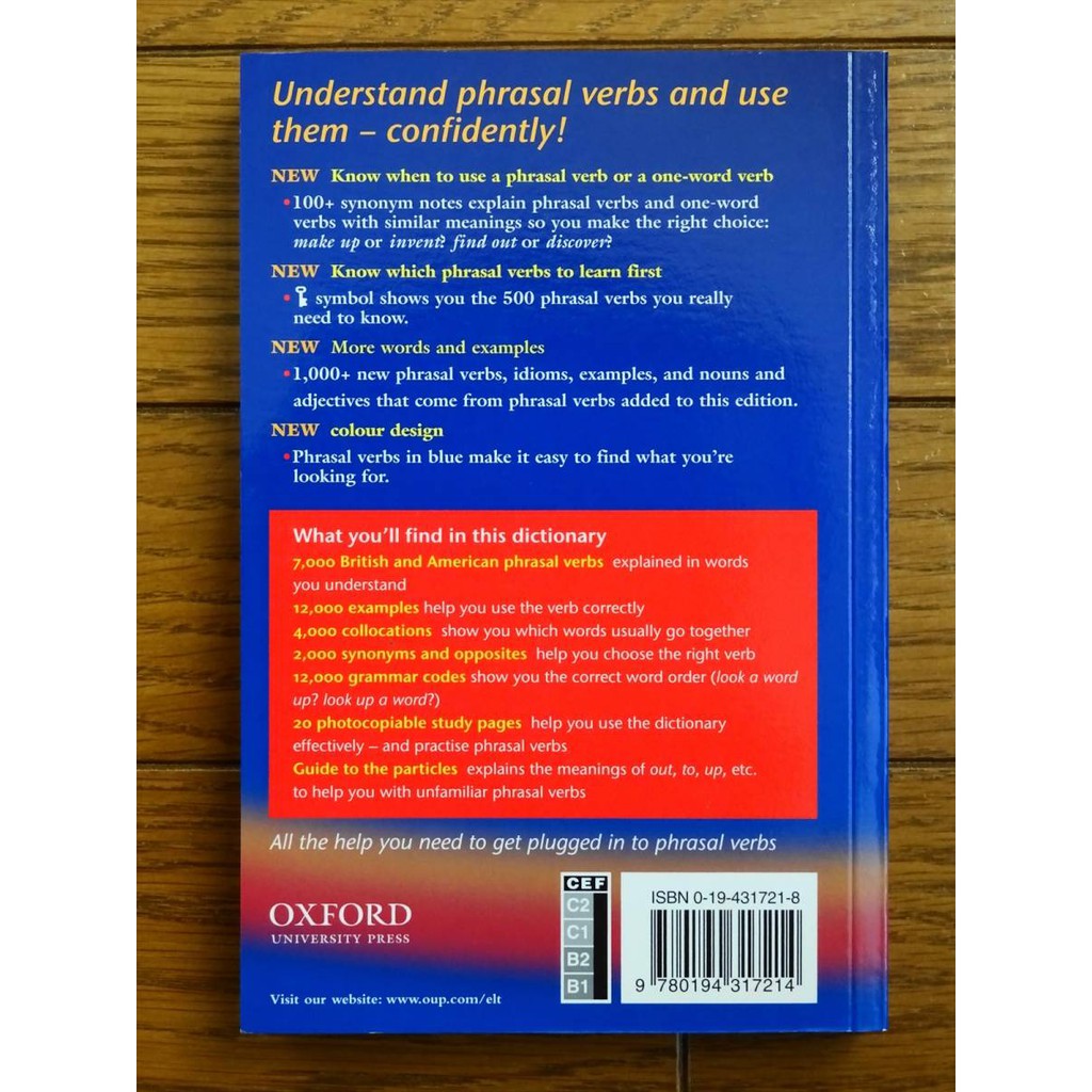 Ảnh Từ điển: Oxford Phrasal Verbs Dictionary ( Bìa mềm) 2