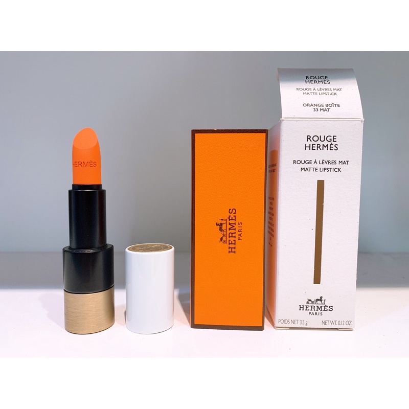 Hermes 33 Orange Boite Rouge Matte Lipstick 3.5g