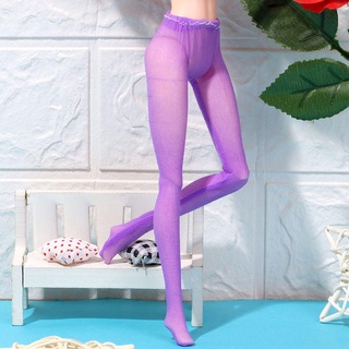 Risedot Búp Bê Lụa Vớ Phù Hợp Với 1 / 6 Nhiều Màu Sắc Quần Tất Quần Legging Mini Co Giãn
