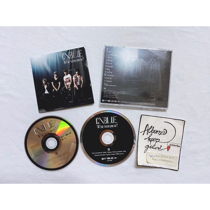 Cnblue album What turns you on gồm CD DVD và mini booklet như hình. |  Shopee Việt Nam