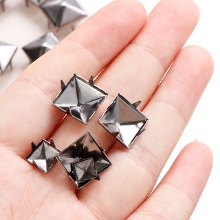 Risedot 100 đinh tán hình vuông cỡ 6/8/10/12mm bằng đồng chuyên làm đồ da thủ công