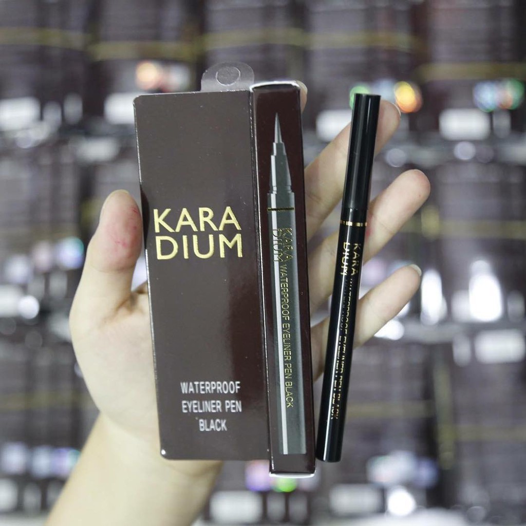 Bút Dạ Kẻ Mắt Karadium Waterproof Eyeliner Pen Black Shopee Việt Nam 