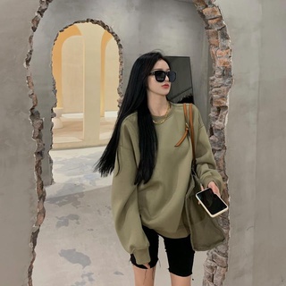 HIIXIIVI Áo sweater Mỏng Tay Dài Cổ Tròn Dáng Rộng Thời Trang Mùa Thu Hàn Quốc 2022