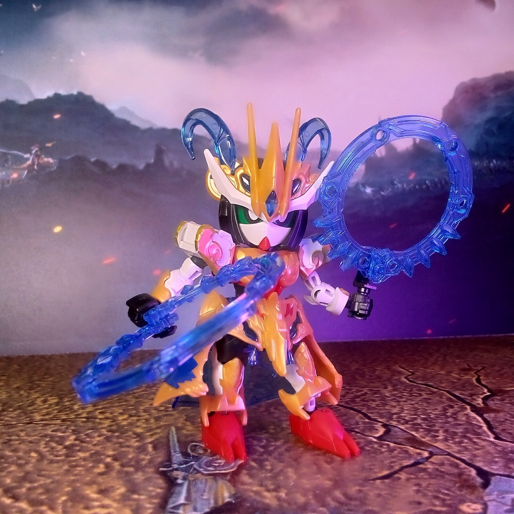 Bandai Model Kit SD Gundam Sangoku Sokets - Sun Shangxiang Strike, Gunpla Da Assemblare - 2