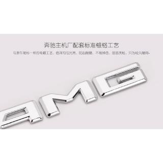 Mercedes-benz GLC mới c-class s-class E300L 320L kim loại AMG logo huy hiệu thân cây dán chữ 190 * 19mm