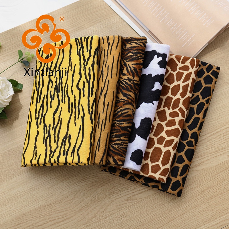 Da Báo In Sang Trọng Vải In DIY May Vải Cho Thú Cưng Tự Làm Quần Áo Và Đồ Chơi Chất Liệu Phụ Kiện 50x145cm TJ1226