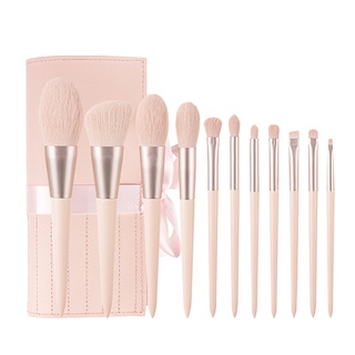 Set 11 Cọ Trang Điểm Mềm Mại Màu Hồng Xinh Xắn
