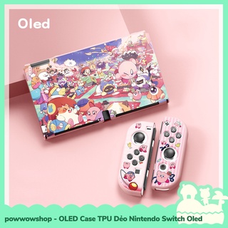 OLED Phụ Kiện Case Ốp TPU Dẻo Cho Máy Game Nintendo Switch OLED Anime Manga Zelda Kirby