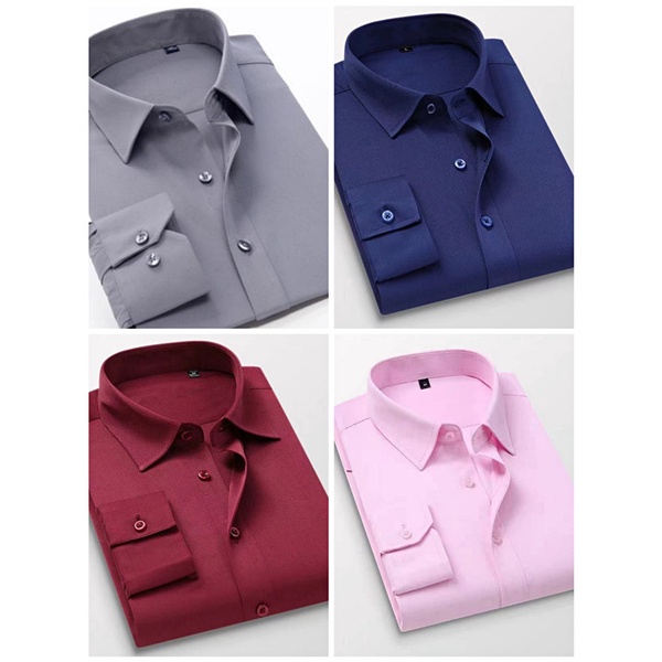 Áo Sơ Mi Nam Dài Tay Plus Size M-5XL
