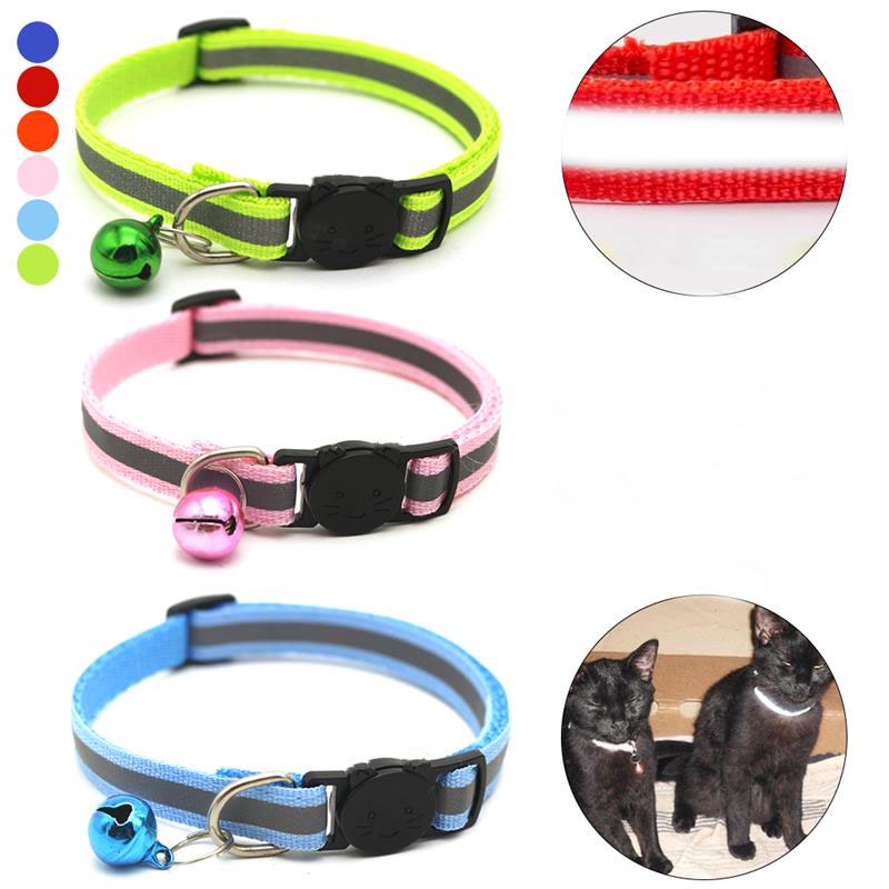 Thiết kế sang trọng Màu sắc hỗn hợp Vòng cổ thú cưng Dây xích có chuông Chó mèo Vòng cổ Nylon