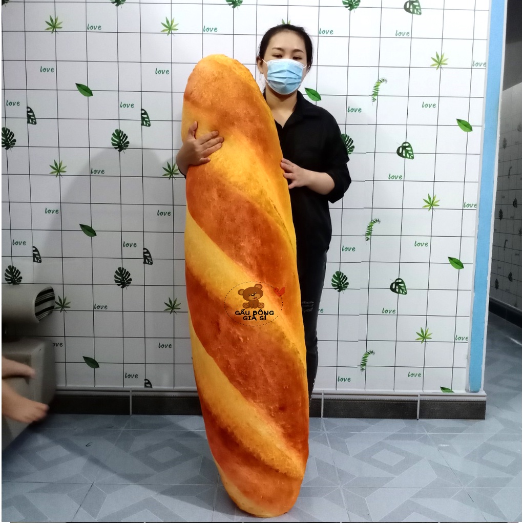 [tẶng GẤu BÔng CÀ RỐt] GẤu BÔng BÁnh MÌ KhỔng LỒ 150cm To HƠn NgƯỜi