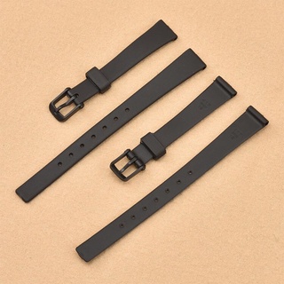 Vòng đeo tay đồng hồ Silcone 12mm cho Casio LQ-139 / 130 / 140 Dây đeo cao su 12mm Thay thế mềm mại và thoáng khí cho nữ siêu mỏng