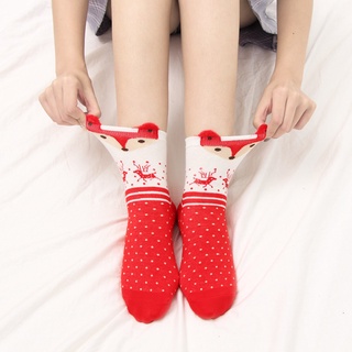 Tất họa tiết hoạt hình giáng sinh trang trí nhà cửa