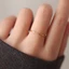 Nhẫn titan nữ không gỉ mạ vàng 18k thiết kế đính đá đơn giản phong cách hàn quốc