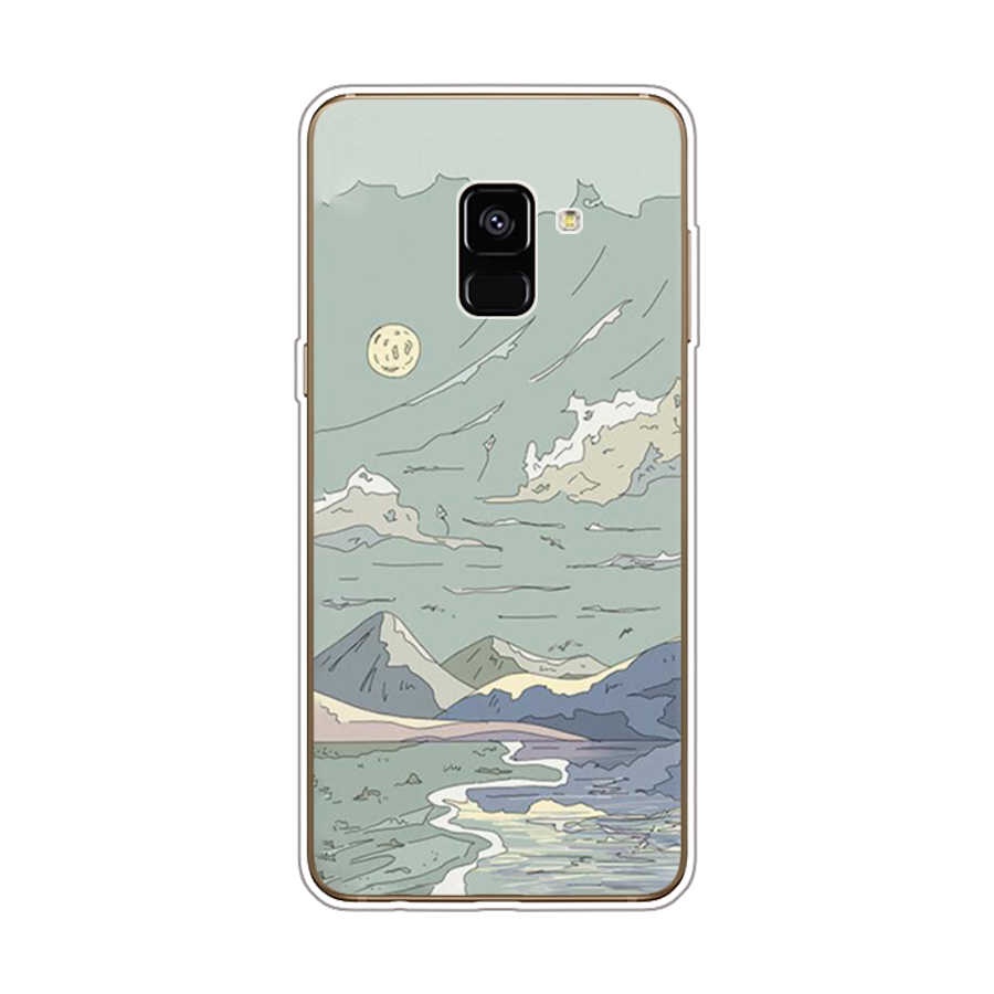 Ốp Điện Thoại TPU Dẻo In Họa Tiết Độc Đáo Thời Trang Cho Samsung Galaxy A8 plus 2018 A6 2018 plus