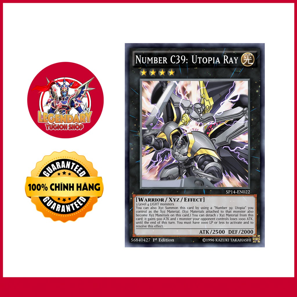 [EN][Thẻ Bài Yugioh Chính Hãng] Number C39: Utopia Ray | Shopee Việt Nam
