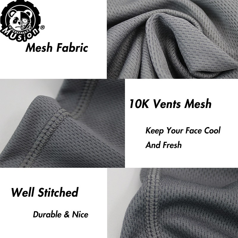 Musion Lưới Thoáng Khí Vải Xe Máy Mặt nạ Nhanh Khô Chống Nắng Byff Bandana Khối Lượng Lỗ Thông Hơi Đầu Khăn Mặt Khăn Cho Đi Xe Máy Và Xe Đạp