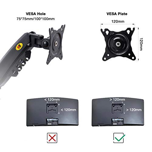 Ảnh Giá treo đỡ North Bayou NB-F160 / P160 màn hình 17-27inch, Tải 9kg x 2 màn - Hàng chính hãng 1
