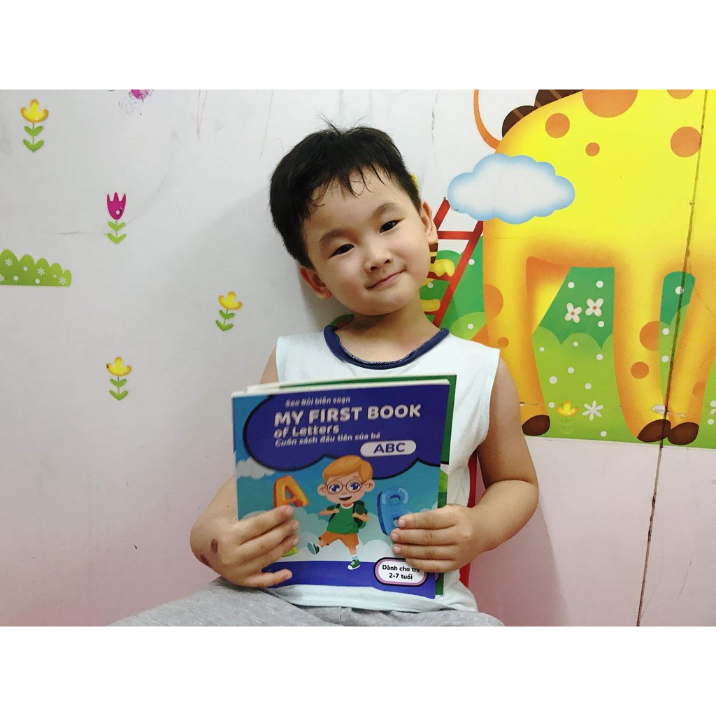 Sách -  Cuốn My First Books Bé Nhận Biết Chữ Cái, Số Đếm, Động Vật, Rau - Củ - Quả, Hình Dạng Và Màu Sắc Combo Bộ 5