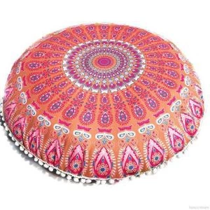 Áo Gối In Họa Tiết Hoa Mandala Kích Thước 80x80cm-168-SPPL