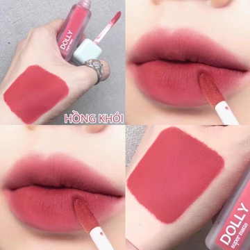 Hot trend [Hồng Khói] Son Kem Lì Dolly Super Matte Không Chì Màu Hồng Khói - Hồng Đất [10] Tách Sét