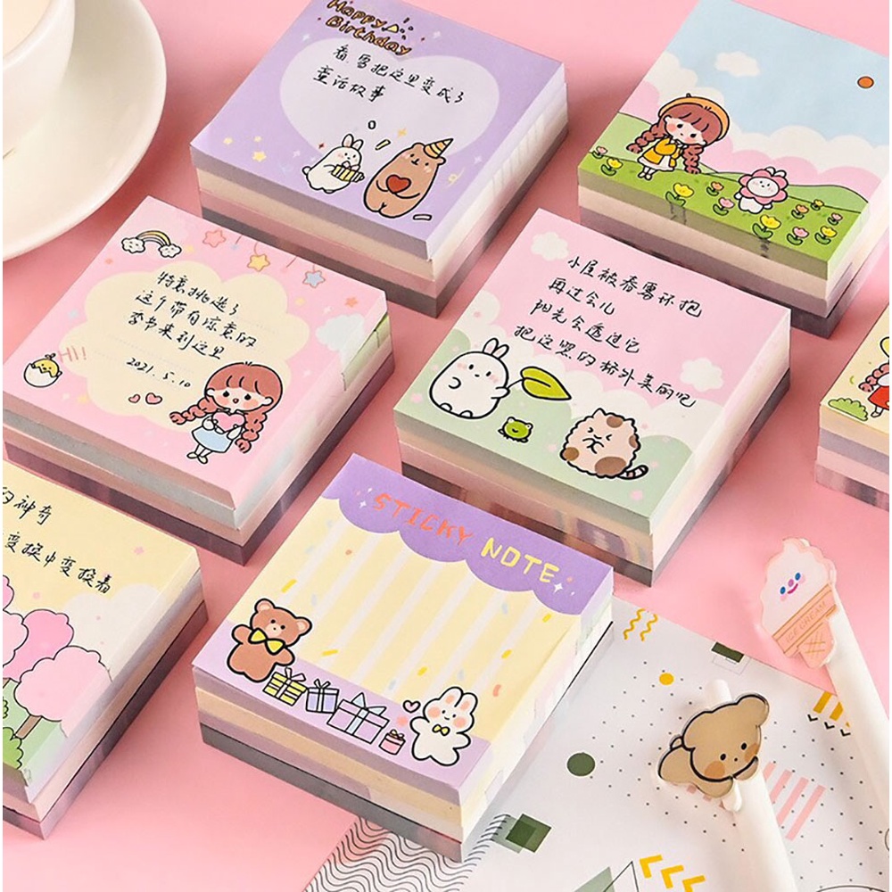 Note vuông 80 tờ HOẠT HÌNH dễ thương DTOnline (ngẫu nhiên) | Shopee ...