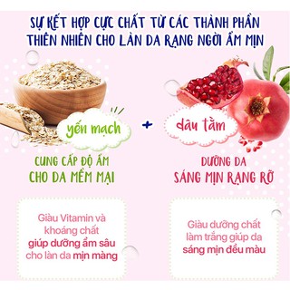 Sữa Dưỡng Thể Trắng Da Yến mạch và Dâu tằm Hazeline chai 230g