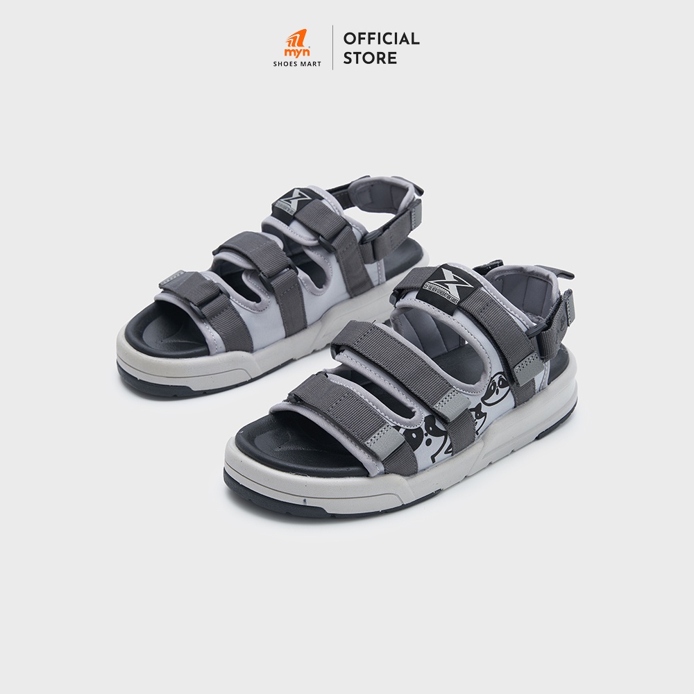 Sandal ZX Unisex Meta 3121 Raccoon Grey hình in Mascot