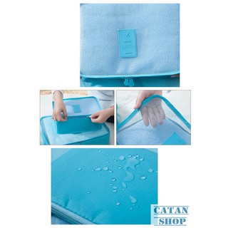 SET 6 Túi Đựng Đồ Du Lịch xếp đồ gọn gàng trong vali Chống Thấm Bag in Bag GD40-6Tvali