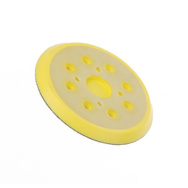 Tấm Đệm Chà Nhám 5 Inch 125 MM 8 Lỗ Kèm 4 Móc Chuyên Dụng Dành Cho Máy Mài