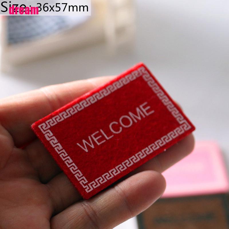 Thảm trải sàn in chữ / Dép đi trong nhà có tỷ lệ trang trí nhà búp bê